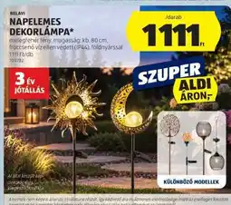 ALDI BELAVI Napelemes Dekorlámpa ajánlat