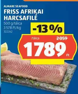 ALDI Friss, afrikai harcsafilé ajánlat