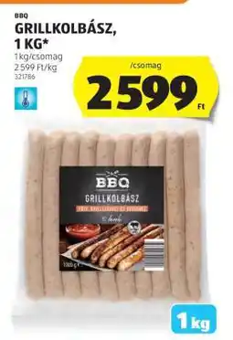 ALDI BBQ GRILLKOLBÁSZ, 1 KG ajánlat