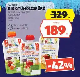 ALDI Mamia Bio Gyümölcspüré ajánlat
