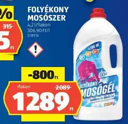 ALDI Folyékony mosószer ajánlat