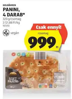 ALDI GOLDÄHREN PANINI, 4 DARAB ajánlat