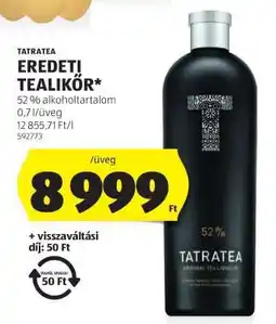 ALDI TATRATEA EREDETI TEALIKŐR ajánlat