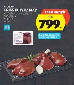 ALDI Gallicoop Friss Pulykamáj ajánlat