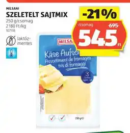ALDI MILSANI Szeletelt Sajtmix ajánlat