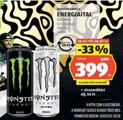 ALDI Monster Energy energiaital ajánlat