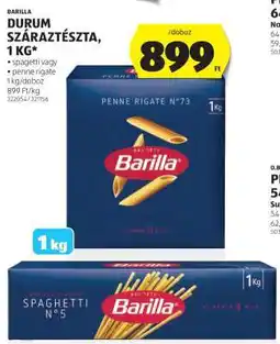 ALDI Barilla Durum Száraztészta, 1 kg ajánlat