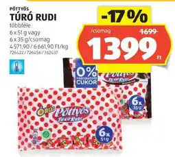 ALDI PÖTTYÖS Túró Rudi ajánlat