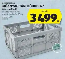 ALDI HOME CREATION MŰANYAG TÁROLÓDOBOZ ajánlat