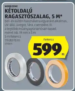 ALDI Kétoldalú ragasztószalag, 5 m ajánlat