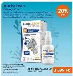 Benu Gyógyszertárak Aurisclean ajánlat