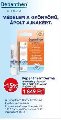 Benu Gyógyszertárak Bepanthen Derma Protecting Lipstick ajánlat