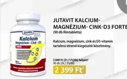 Benu Gyógyszertárak JUTAVIT KALCIUM-MAGNÉZIUM-CINK-D3 FORTE ajánlat