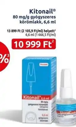 Benu Gyógyszertárak Kitonail ajánlat