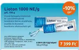 Benu Gyógyszertárak Lioton 1000 NE/g ajánlat