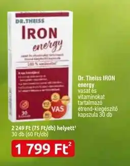 Benu Gyógyszertárak DR. THEISS IRON energy ajánlat