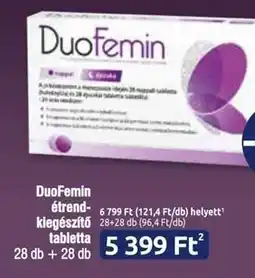 Benu Gyógyszertárak DuoFemin étrend-kiegészítő tabletta ajánlat