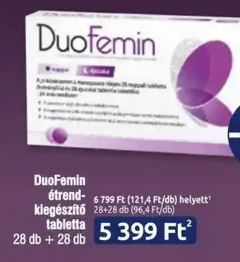 Benu Gyógyszertárak DuoFemin étrend-kiegészítő tabletta ajánlat
