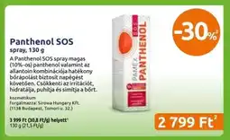 Benu Gyógyszertárak Panthenol SOS ajánlat