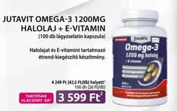 Benu Gyógyszertárak JUTAVIT OMEGA-3 1200MG HALOLAJ + E-VITAMIN ajánlat