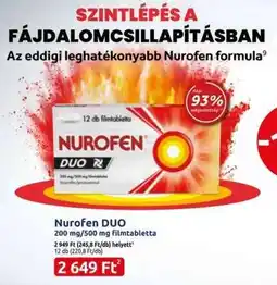 Benu Gyógyszertárak Nurofen DUO ajánlat