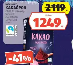ALDI BACK FAMILY Kakaópor ajánlat