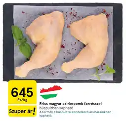 Tesco Friss magyar csirkecomb farrésszel ajánlat