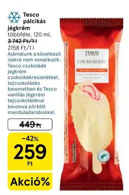 Tesco Tesco pálcikás jégkrém ajánlat