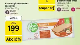 Tesco Abonett gluténmentes szendvics ajánlat