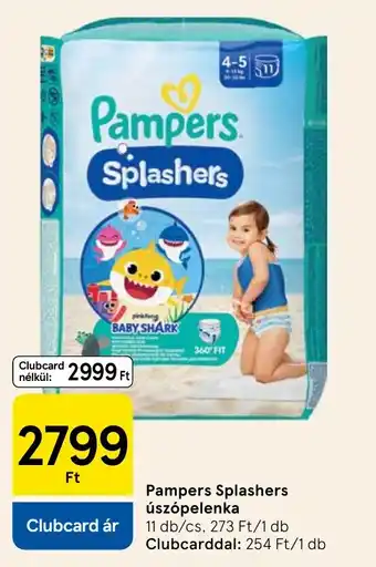 Tesco Pampers Splashers úszópelenka ajánlat