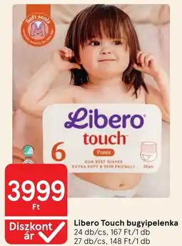 Tesco Libero Touch bugyipelenka ajánlat