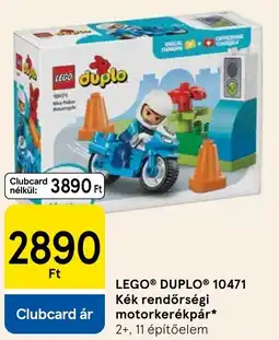 Tesco Lego duplo10471 kék rendőrségi motorkerékpár ajánlat