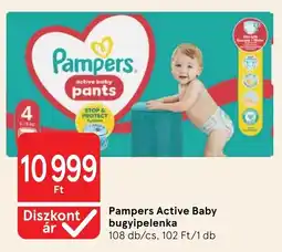 Tesco Pampers Active Baby bugyipelenka ajánlat