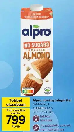 Tesco Alpro növényi alapú ital ajánlat