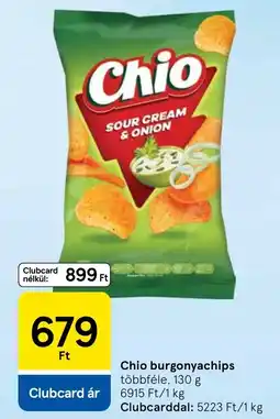 Tesco Chio burgonyachips ajánlat