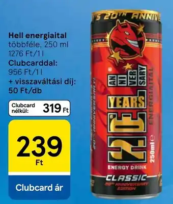 Tesco Hell energiaital ajánlat