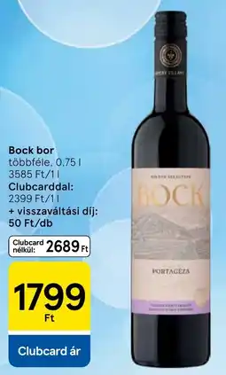 Tesco Bock bor ajánlat