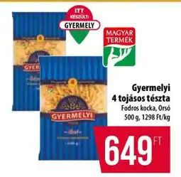 Coop Gyermelyi 4 tojásos tészta ajánlat