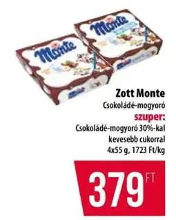 Coop Zott Monte Csokoládé-mogyoró ajánlat