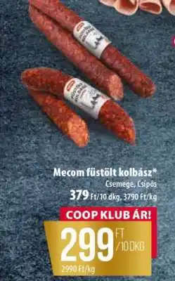 Coop Mecom füstölt kolbász ajánlat
