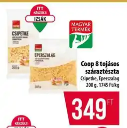 Coop Coop 8 tojásos száraztészta ajánlat