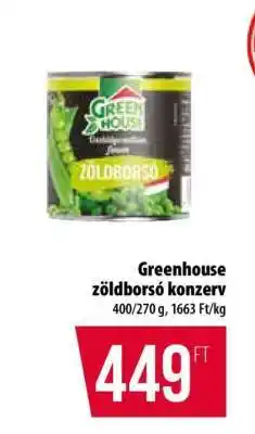 Coop Greenhouse zöldborsó konzerv ajánlat