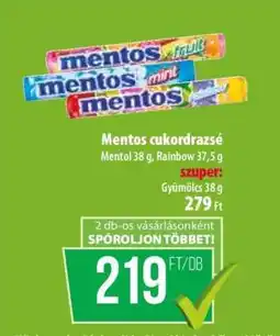 Coop Mentos cukordrazsé ajánlat