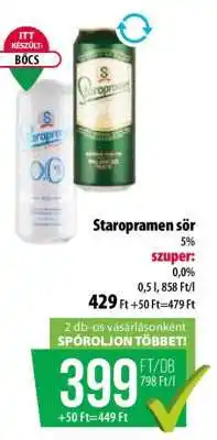 Coop Staropramen sör ajánlat