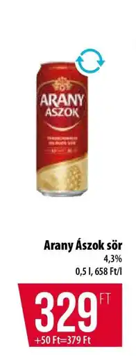 Coop Arany Ászok sör ajánlat