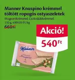 EcoFamily Manner Knuspino krémmel töltött ropogós ostyaszeletek ajánlat