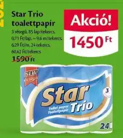 EcoFamily Star Trio toalettpapír ajánlat