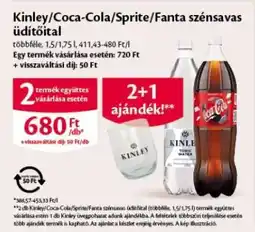 EcoFamily Kinley/Coca-Cola/Sprite/Fanta szénsavas üdítőital ajánlat