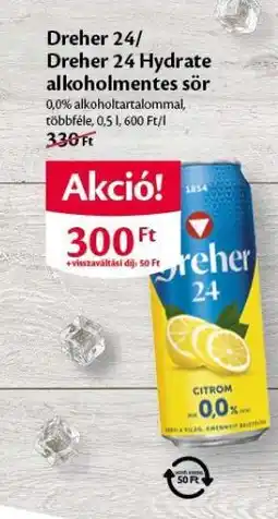 EcoFamily Dreher 24/ Dreher 24 Hydrate alkoholmentes sör ajánlat