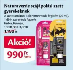 EcoFamily Naturaverde szájápolási szett gyerekeknek ajánlat